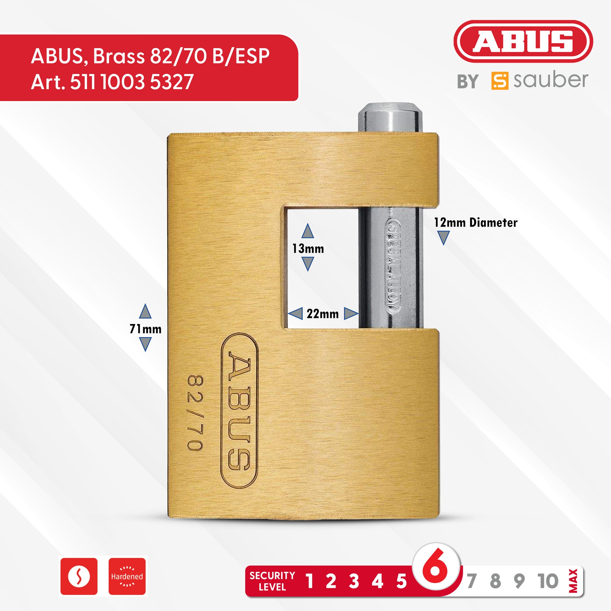 Monoblock, Brass 82/70 B/ESP