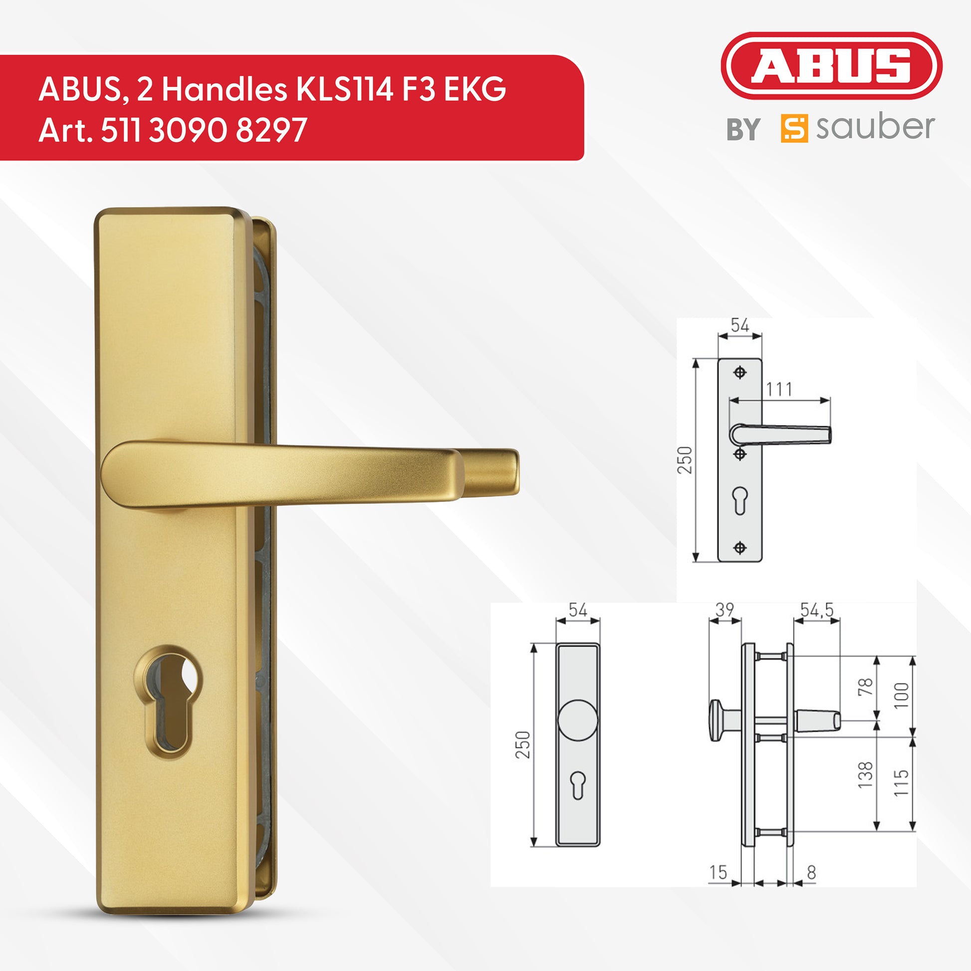 ABUS Door Handle Sets – KLS114 Series