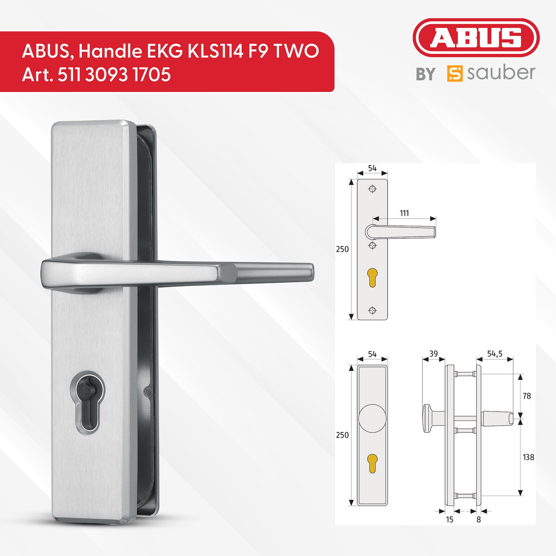 ABUS Door Handle Sets – KLS114 Series