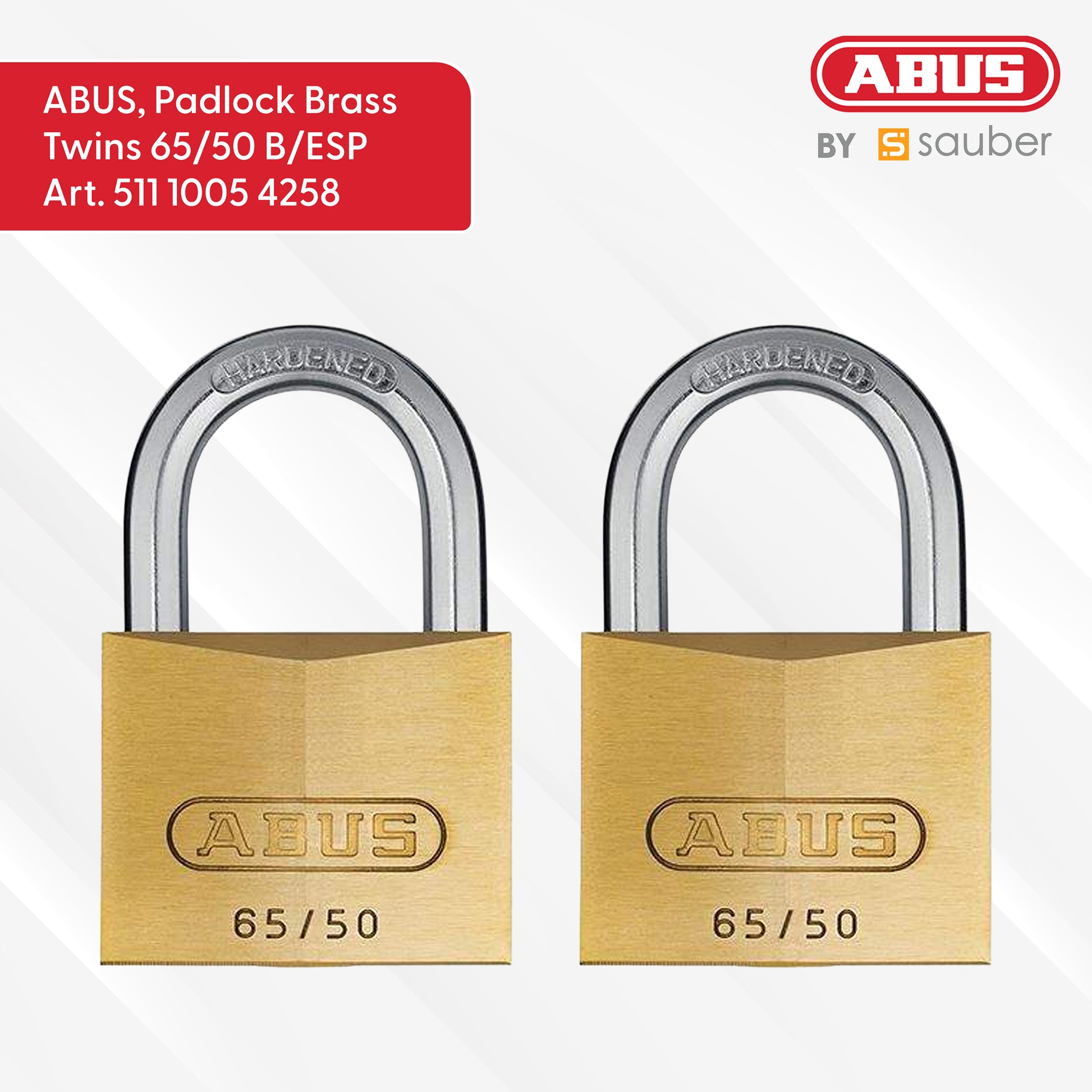 Padlock Brass Twins 65/50 B/ESP
